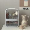 ins baby bottle storage box household multi-layer large capacity bottle display rack with lid dustproof household storage rack