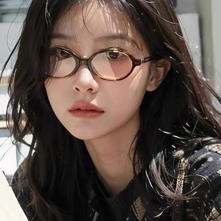 Bookish Nerd Myopia Glasses for Girls, Fresh and Natural Tortoiseshell Frame, Retro Optical Glasses, Anti-Blue Light Myopia Glasses