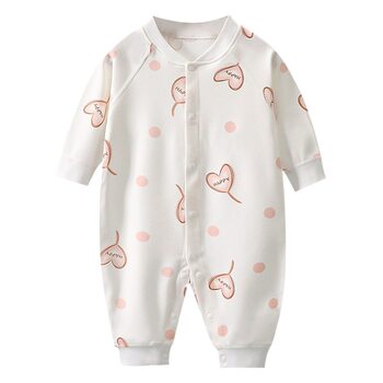 Baby Jumpsuit spring and autumn boys and girls baby Autumn romper newborn children's clothes pure cotton boneless Four Seasons romper