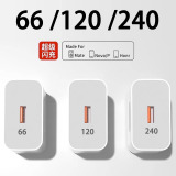 Подходит для мобильного телефона Huawei 240 super fast charge mate70pro с разъемом зарядного устройства TypeC и зарядным кабелем 6A flash charge