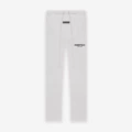 Straight trousers light heather gray
