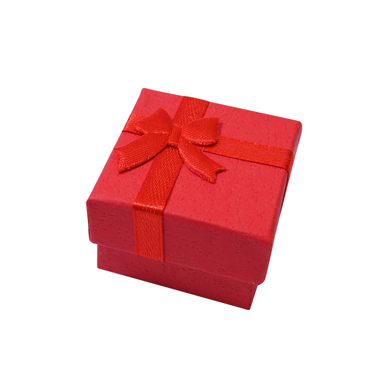 In stock cloud cover 4*4 Butterfly Festival ring stud earrings brooch jewelry packaging gift box cheap jewelry gift box