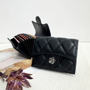 Plain organ card bag women's 2025 new European and American fashion niche design multi-card high-end exquisite card holder card