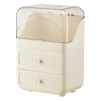 Cosmetics Drawer-Type Storage Box Desktop Dust-Proof High-End Large-Capacity Dressing Table Lipstick Skin Care Product with Lid