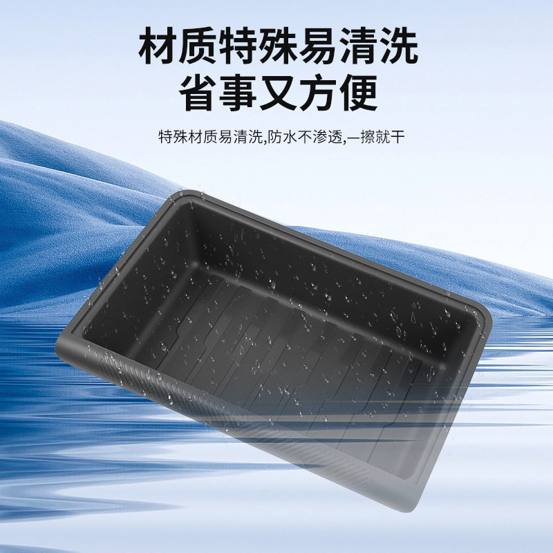 跨境适用焕新版ModelY特斯拉储物盒 TPE座椅下储物盒收纳配件批发