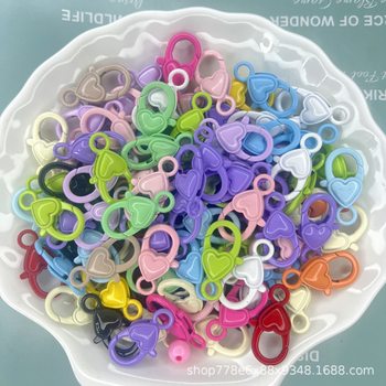Qianhui Painted Lobster Clasp Spring Ring Zinc Alloy Colorful Keychain Bag Pendant DIY Phone Chain Accessory Parts