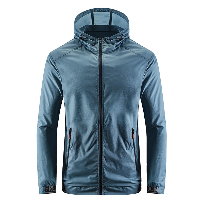 &Aacute;o Kho&aacute;c Chống Nắng Nam Mỏng Nhẹ C&oacute; Mũ Tr&ugrave;m Đầu Phong C&aacute;ch Thể Thao M&agrave;u Xanh Dương, Trắng, Xanh Navy, X&aacute;m...