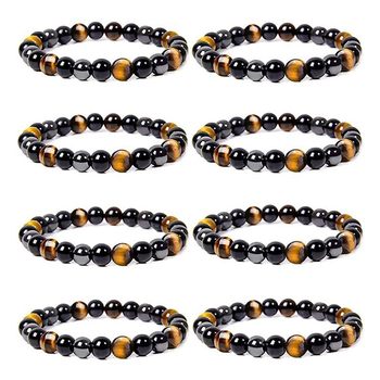 Europe and the United States cross-border new tiger eye stone bracelet natural stone bracelet 6mm8mm10mm jewelry bracelet jewelry