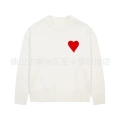 White embroidered heart