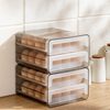 Transparent PET egg box refrigerator storage box kitchen finishing fresh-keeping box egg drawer type 32 box factory spot