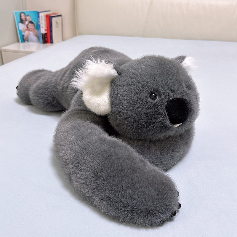 豪伟达背宝恐龙趴姿抱枕树懒毛绒玩具考拉睡觉抱枕娃娃批发