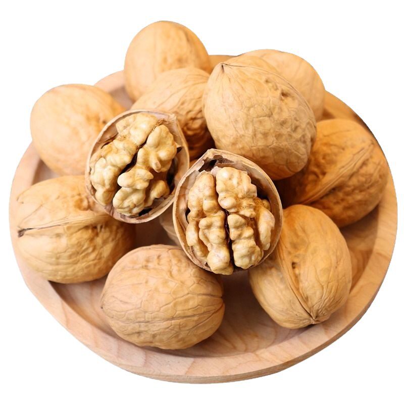 Xinjiang 185 Paper-Skinned Walnuts in Bulk Wholesale Bags, Hand-Punched Large Aksu Thin-Skinned Raw Walnuts