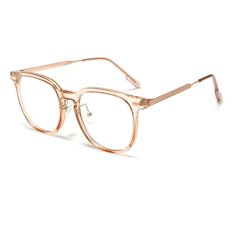 New TR90 Anti-blue Glasses Fashion Internet Popular Plain Glasses Frame Women's 849 Korean Style Artistic Flat Glasses Frame