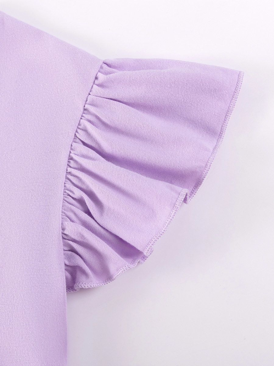 Kids' Clothing Factory Wholesale, Cute Summer Short-sleeve Girls' Set, [Style] Stylish Kids' Outfit