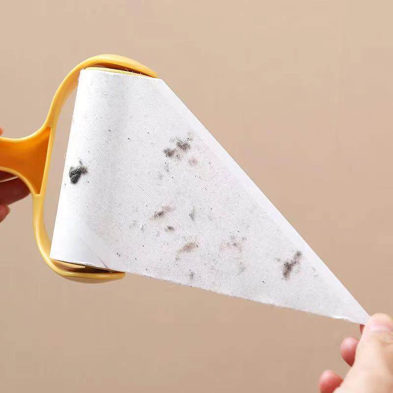 Household Long-Handled Roller-Type Plastic Lint-Sticking Paper, Tear-Off Lint-Sticking Paper, Household Clothes Lint Remover, Lint-Sticking Roller Paper