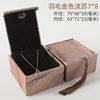 Gold Jewelry Storage Box Vintage Play Buddha Bead Bracelet Packaging Gift Box Silver Crystal Beeswax Pendant Box