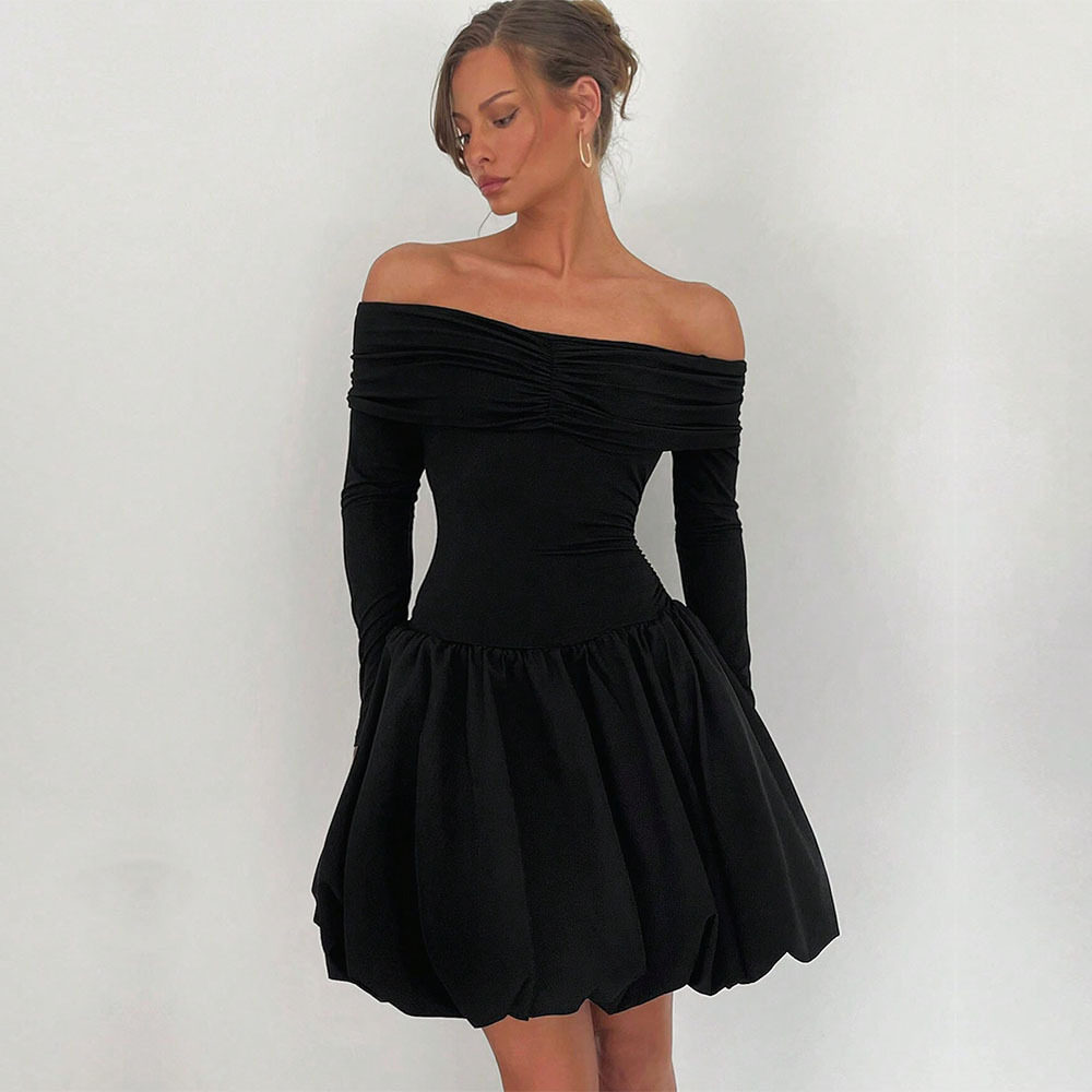 Off Shoulder Bodycon Dress Sexy Fit A Line Silhouette Spring Summer Style Wholesale Available