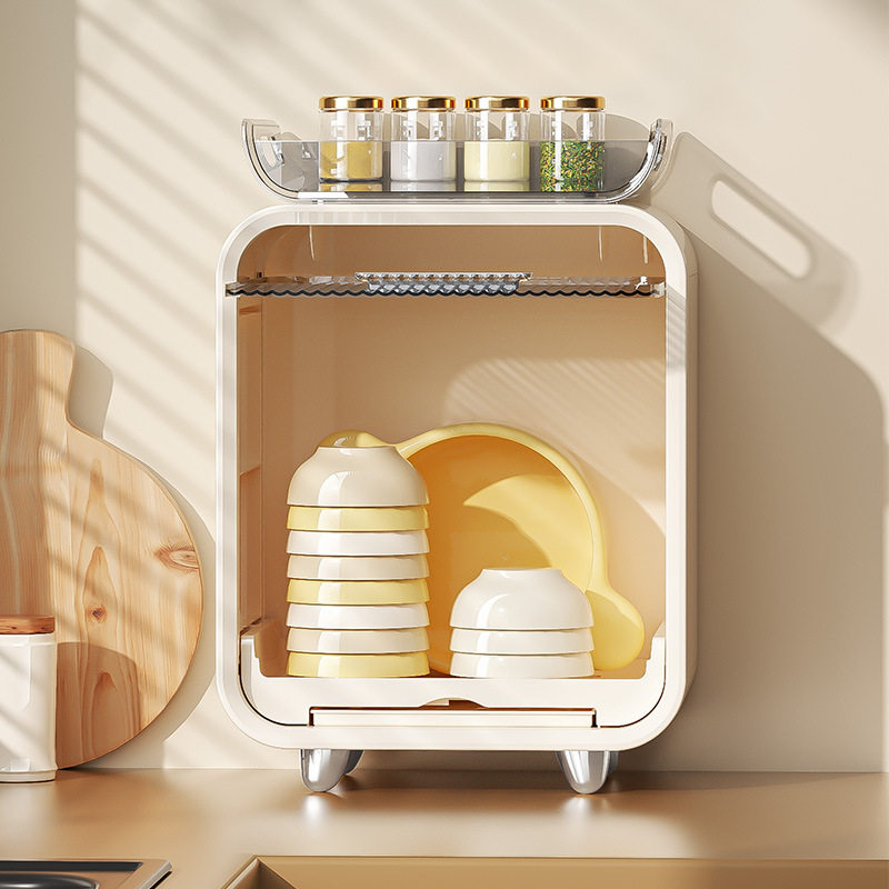 Baby Bottle Cup Drain Rack Baby Baby Water Cup Holder Tableware Food Supplement Tool Storage Box Dust-Proof Storage Cabinet