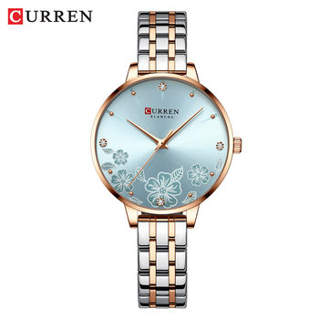 CURREN Carian 9068 simple women's watch waterproof steel belt fashion casual women's quartz watch foreign trade