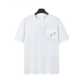 White triangle zipper pocket