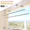 Balcony Clothes Drying Rack Lifting Hand-Cranked Automatic Double-Pole Stainless Steel Clothes Drying Rod Clothes Drying Rack One Piece Wholesale