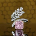 Pink diamond ice flower cut