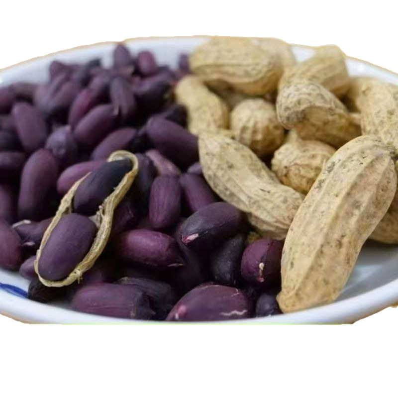 Authentic Selenium-Rich Black Peanuts from Yunnan, Shelled Purple Peanuts, Black Peanuts, Raw Peanuts 500g Wholesale