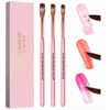 3Pcs/Set Crystal Pen Set DIY Pink Wooden Rod Crystal Brush Nail Art Pen Special Nail Art Set Pen Nail Art Tools