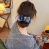 High-End Gradient Wool Bow Bun Hair Clip for Women, Back-Of-Head Hair Styling Tool, Hairpin, Hair Accessory, 2025 New Model