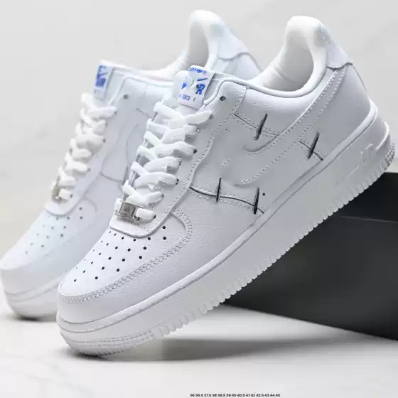 Cross-Border Air Force One White Sneakers, Comfortable and Stylish Couple Shoes, Campus Sneakers, Trendy Shoes