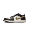 AJ1 Low - White Brown Mocha Gold Hook