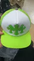39 white green cross leather