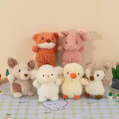 Little Animal Doll Curly Small Plush Toy Kidsren's Doll Grabber Wedding Doll Wholesale