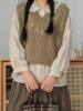 V-Neck Embroidered Knitted Vest for Women, Retro Floral Niche Design Sweater Vest, Fashionable and Versatile