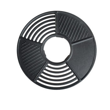 42CM teppanyaki baking pan frying pan enamel non-stick pan charcoal baking net barbecue plate round iron net outdoor home indoor