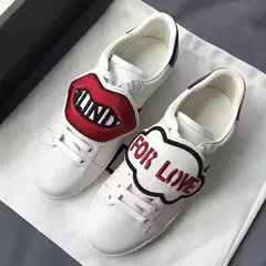 European Accessible Luxury Mickey Mouse White Shoes Men's Summer New Breathable Accessible Luxury Versatile Couple Shoes g Family Casual Sneakers
