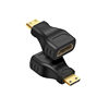 Minihdmi to HDMI Adapter Cable Micro HDMI Mini Size Port High Definition Extension Display Converter