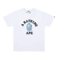 Honeycomb camouflage small ape head white and blue