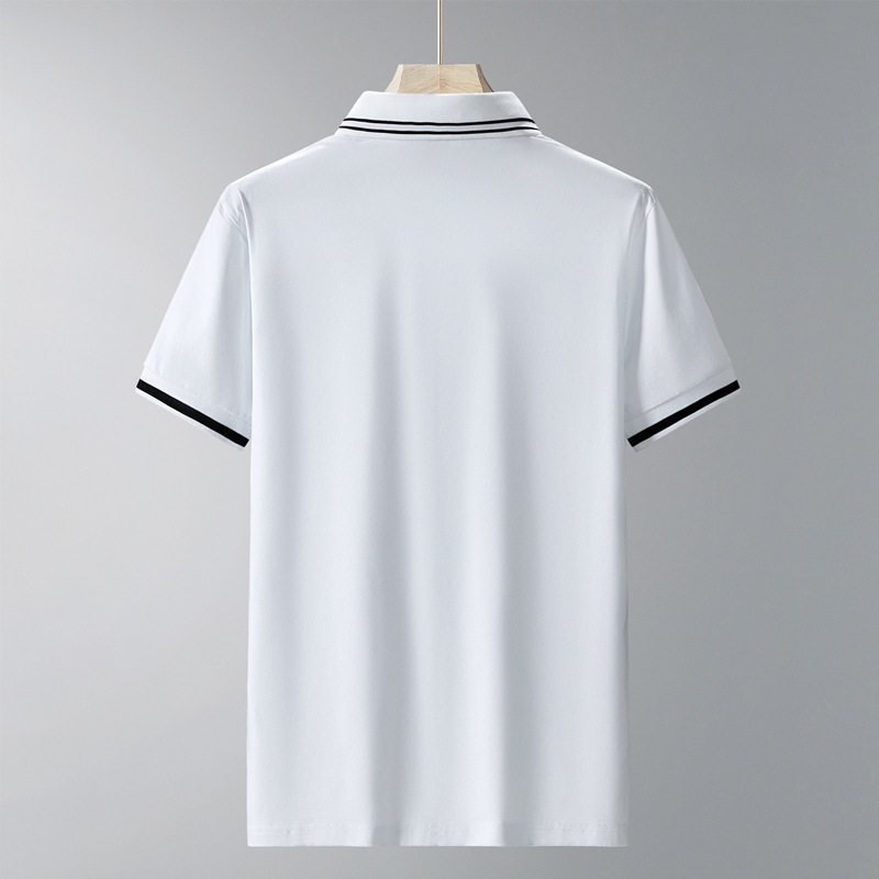 翻领POLO衫男春夏季商务高端男装爸爸男士短袖t恤休闲薄款上衣服