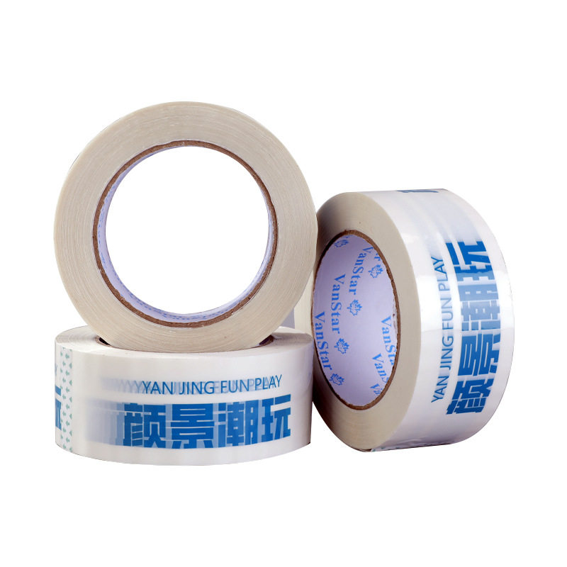 Cross-border transparent tape custom printing express logistics packaging sealing tape custom printing logo printing warning