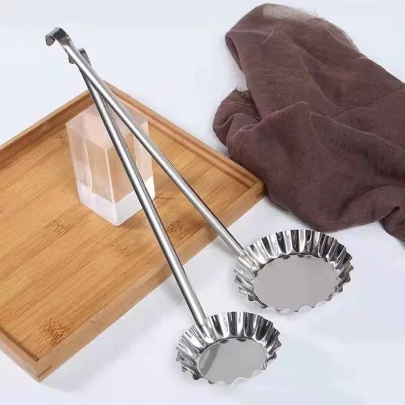 Household Stainless Steel Kitchen Fried Mold Potato Cake Carrot Cake Non-stick Spoon Oil Terminal Oil Sticky Tool Spoon