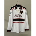 Long sleeve # 1998/99 man l away game + armband