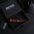 Bos-04#red brown gold