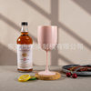 Factory direct 480ml reusable plastic goblet transparent red wine glass champagne glass support printing