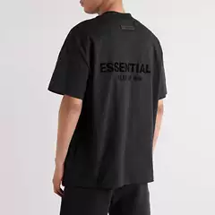 FOG CRAZY FEAR OF GOD ESSENTIALS double line American fashion brand men and women couple short sleeve t-shirt