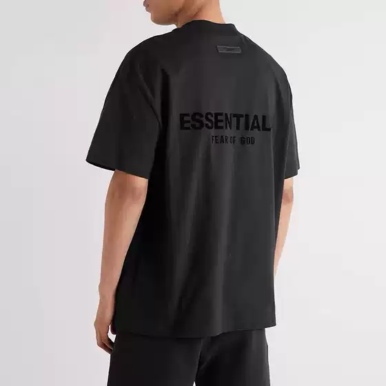 FOG CRAZY FEAR OF GOD ESSENTIALS double line American fashion brand men and women couple short sleeve t-shirt