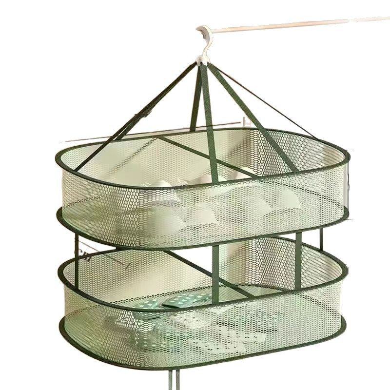 Clothes Drying Basket, Underwear and Socks Drying Net, Flat Rectangular Drying Net Bag, Anti-Deformation Drying Net Hanging Basket