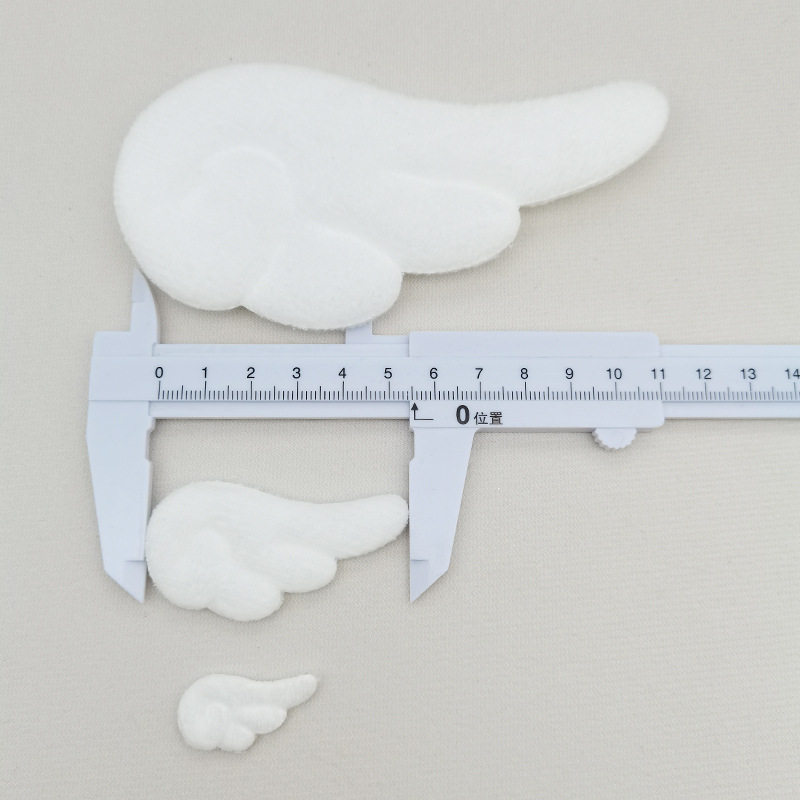 厂家超柔双面天使翅膀diy儿童袜子服装玩具辅料装饰布艺翅膀配件