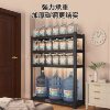 Shelf-Type Wardrobe Simple Assembly Perforated Board Coat Rack Bedroom Rental House Clothes Rack Steel Clothes Storage Rack