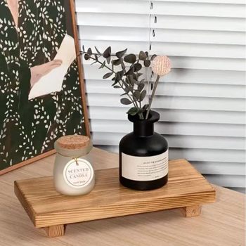 Wooden Pallet Base Bracket Bathroom Decoration Wooden Riser Kitchen Soap Dish Rack Suitable for Dressing Table Cabinet Storage